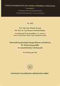Untersuchung günstiger Längen-Breitenverhältnisse für Flachwasserschiffe im unterkritischen Fahrbereich by Wilhelm Sturtzel