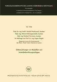 Untersuchungen an Modellen von Innenbeleuchtungsanlagen by Witold Wiechowski