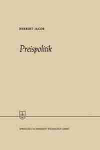 Preispolitik by Herbert Jacob
