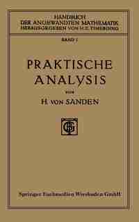 Praktische Analysis by Dr. Horst von Sanden