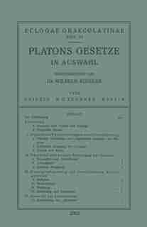 Platons Gesetze: In Auswahl by Wilhelm Koehler