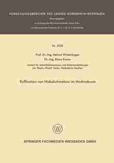Raffination Von Nickelschmelzen Im Hochvakuum by Helmut Winterhager