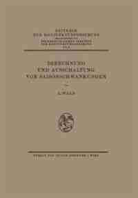 Berechnung und Ausschaltung von Saisonschwankungen by A. Wald