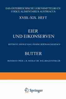 Eier und Eikonserven: XVIII.-XIX. Heft by Bertram Hiemesch
