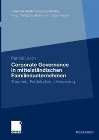 Corporate Governance in mittelständischen Familienunternehmen Paperback | Indigo Chapters