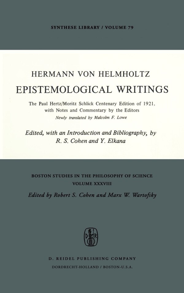 Epistemological Writings by Robert S. Cohen Hardcover | Indigo Chapters