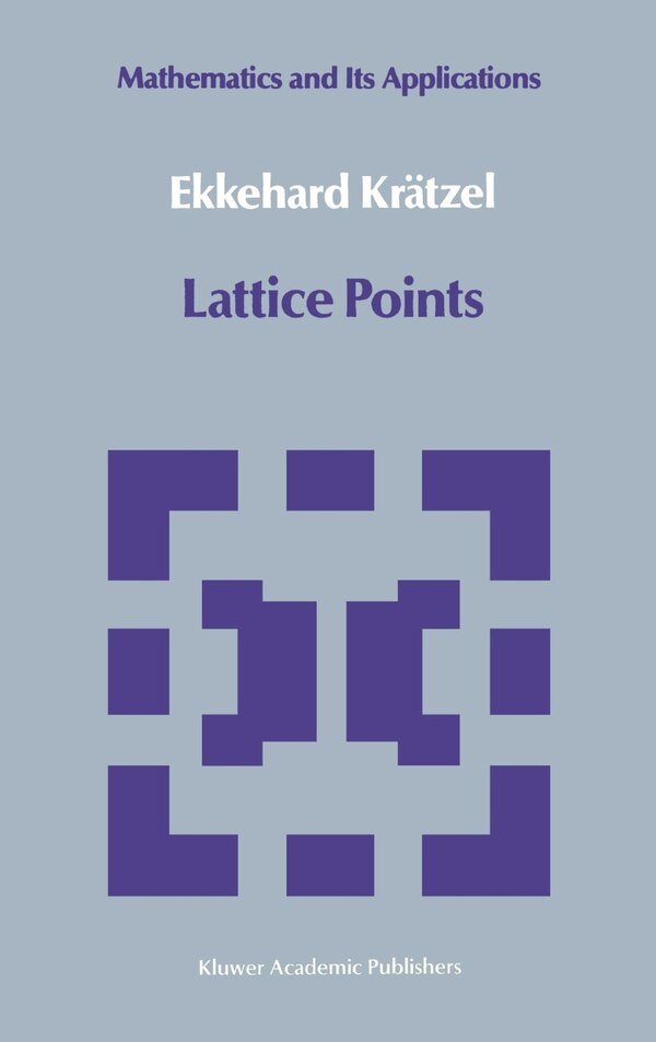 Lattice Points by Ekkehard Krätzel Hardcover | Indigo Chapters