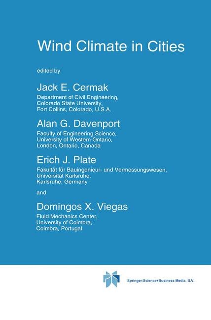 Wind Climate in Cities by Jack E. Cermak Paperback | Indigo Chapters
