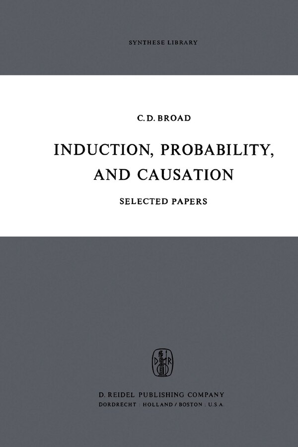 Induction Probability and Causation by C.d. Broad Paperback | Indigo Chapters