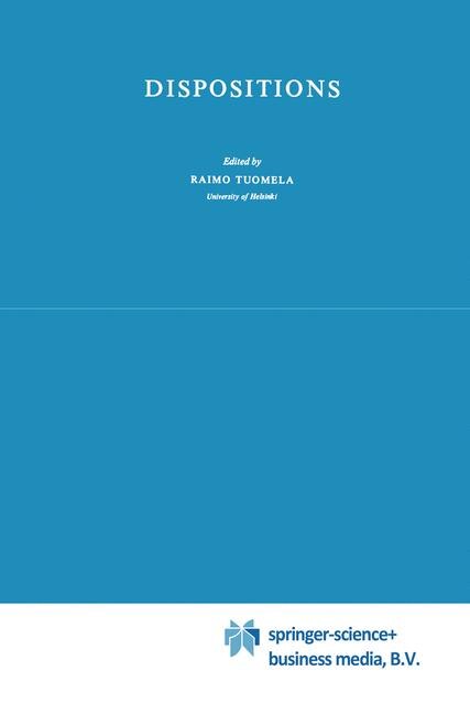 Dispositions by R. Tuomela Paperback | Indigo Chapters