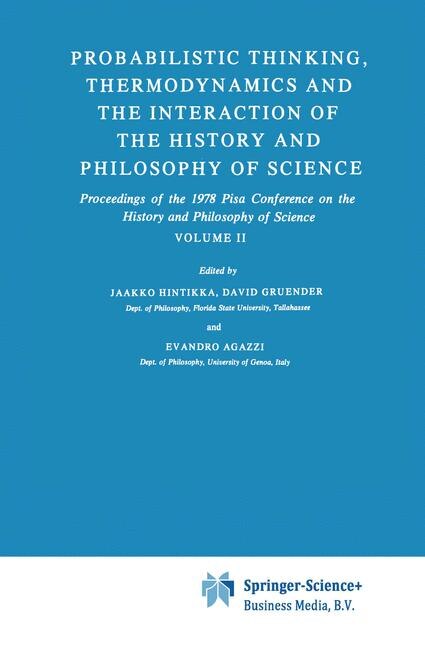 Probabilistic Thinking Thermodynamics and the Interaction of the History and Philosophy of Science by Jaakko Hintikka Paperback | Indigo Chapters