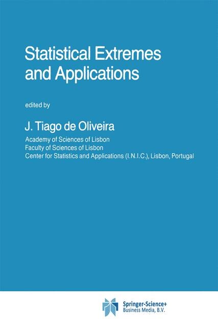 Statistical Extremes and Applications by J. Tiago De Oliveira Paperback | Indigo Chapters