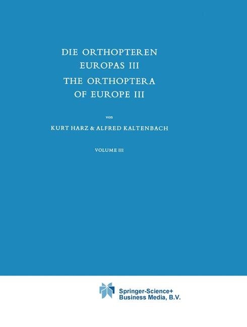 Die Orthopteren Europas III / The Orthoptera of Europe III by A. Harz Paperback | Indigo Chapters