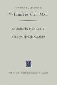 Etudes Penologiques Studies in Penology dedicated to the memory of Sir Lionel Fox, C.B., M.C. / Etudes Penologiques dédiées à la mémoire de Sir Lionel Fox, C.B., M.C. by Manuel Lopez-rey