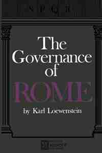 The Governance of ROME by Karl Loewenstein