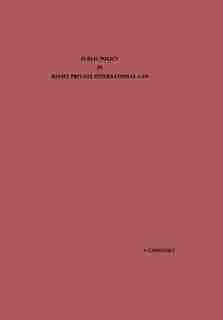 Public Policy In Soviet Private International Law by André Garnefsky