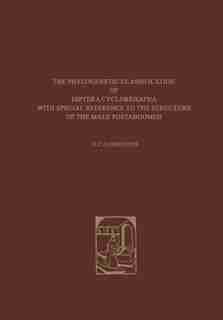 The Phylogenetic Classification of Diptera Cyclorrhapha: With Special Reference to the Structure of the Male Postabdomen by G.C. Griffiths