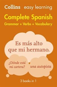 Easy Learning Spanish Complete Grammar Verbs and Vocabulary (3 books in 1) by Collins Dictionaries, Perfect | Indigo Chapters