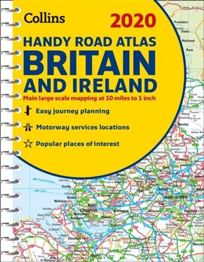 2020 Collins Handy Road Atlas Britain And Ireland by Collins Maps, Spiral Bound | Indigo Chapters