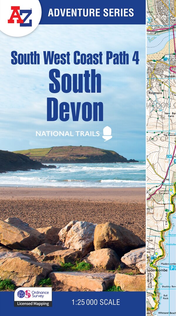 South West Coast Path 4 – South Devon by A-Z Maps, Perfect | Indigo Chapters