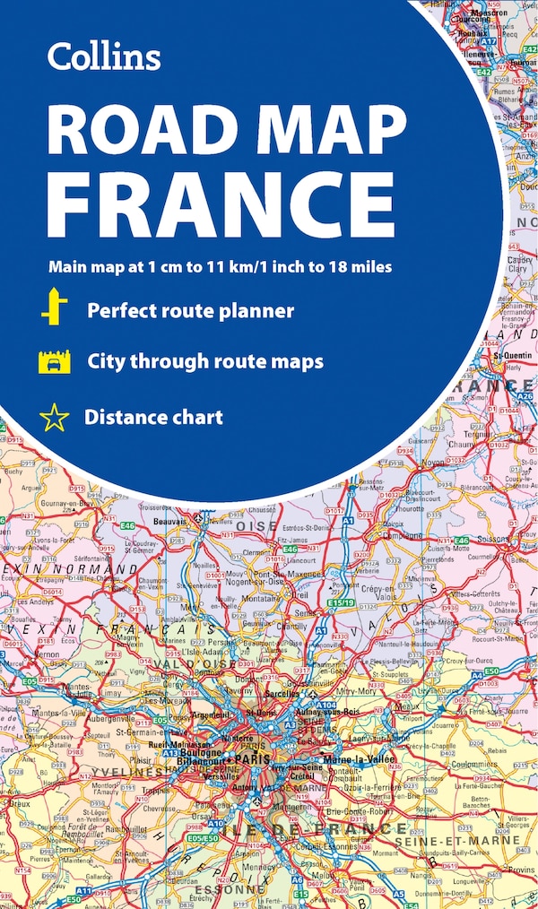 Collins Road, Map of France by Collins, Maps | Indigo Chapters