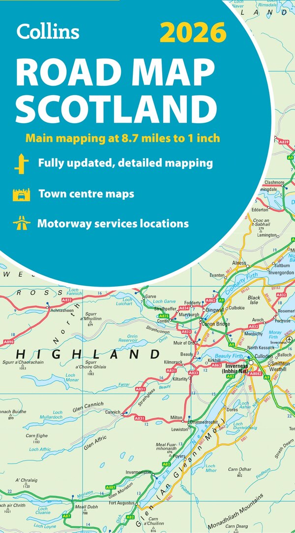 2026 Collins Road, Map of Scotland by Collins, Maps | Indigo Chapters