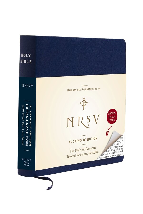 NRSV XL Catholic Edition Navy Leathersoft by Catholic Catholic Bible Press, Leather/Fine Binding | Indigo Chapters