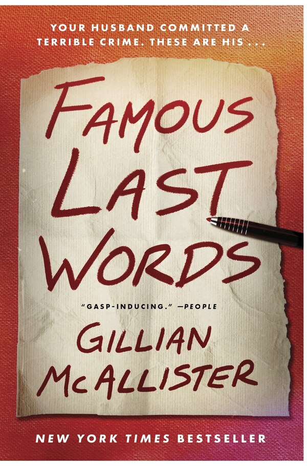 Famous Last Words by Gillian Mcallister, Paperback | Indigo Chapters