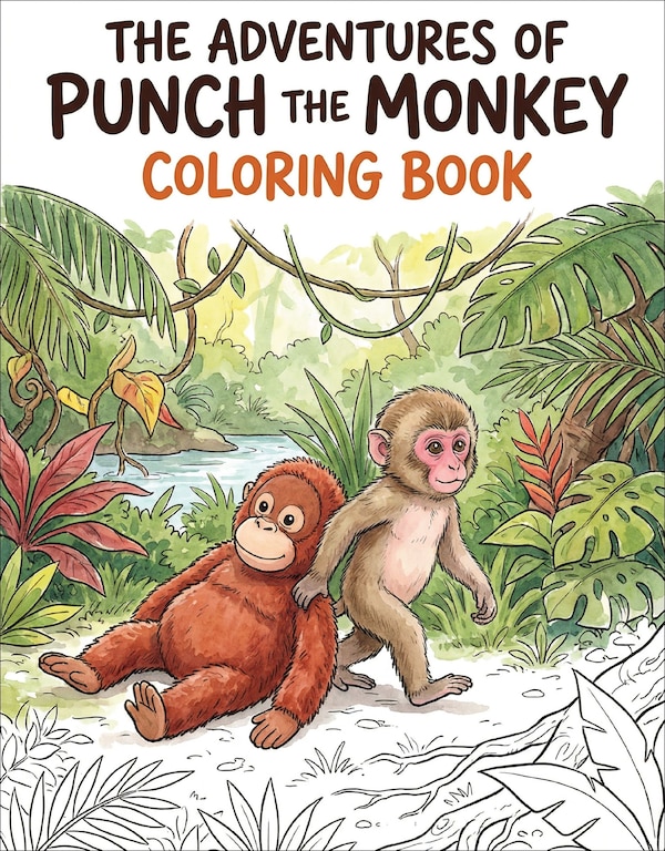 The Adventures of Punch the Monkey Coloring Book for Adults and Kids by Rowan Rivers, Paperback | Indigo Chapters