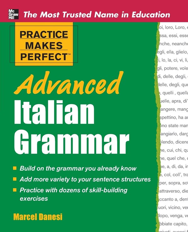 Advanced Italian Grammar by Marcel Danesi, Paperback | Indigo Chapters