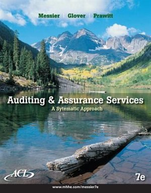 Auditing and Assurance Services with ACL Software CD by William Messier, Other | Indigo Chapters