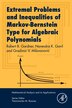 Extremal Problems and Inequalities of Markov-Bernstein Type for Algebraic Polynomials by Robert B. Gardner, Paperback | Indigo Chapters