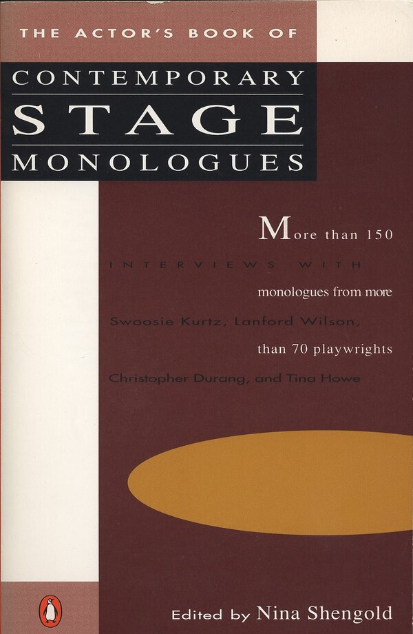 The Actor's Book Of Contemporary Stage Monologues by Nina Shengold, Paperback | Indigo Chapters