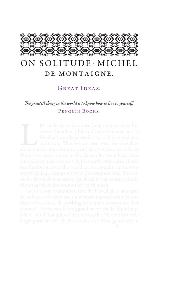 On Solitude by Michel de Montaigne, Paperback | Indigo Chapters