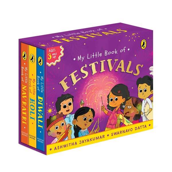 My Little Book of Festivals (Boxset) : Illustrated board books on the Indian festivals of Diwali Holi and Navratri | Hindu mythology for