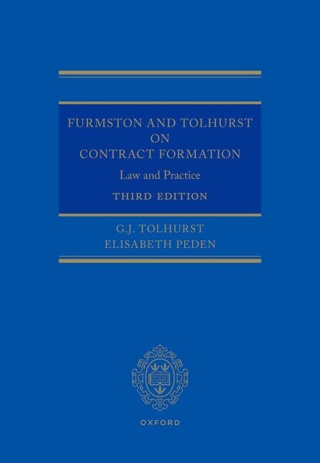 Furmston and Tolhurst on Contract Formation by G.J. Tolhurst, Hardcover | Indigo Chapters