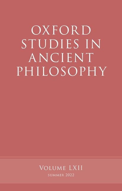 Oxford Studies in Ancient Philosophy Volume 62 by Victor Caston, Paperback | Indigo Chapters