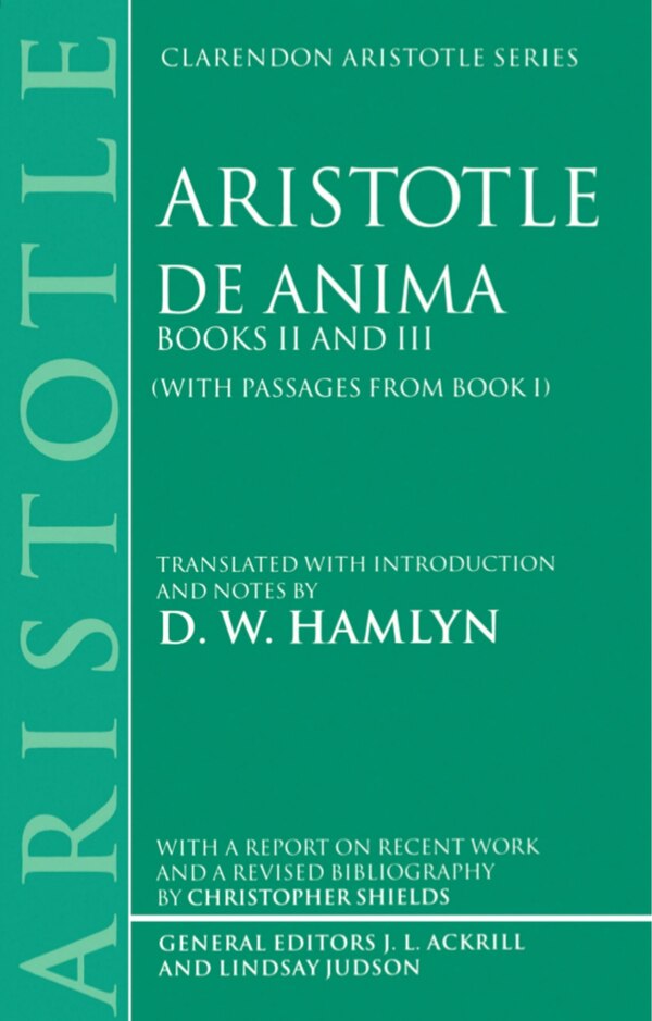 De Anima by Aristotle, Paperback | Indigo Chapters