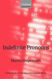 Indefinite Pronouns by Martin Haspelmath, Paperback | Indigo Chapters