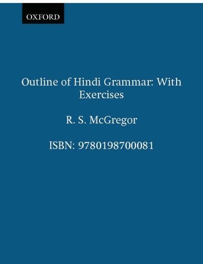 Outline of Hindi Grammar by R. S. McGregor, Paperback | Indigo Chapters