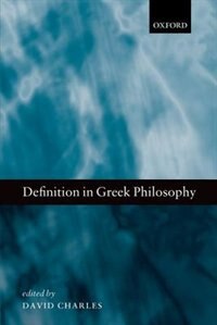 Definition in Greek Philosophy by David Charles, Paperback | Indigo Chapters