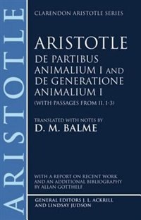 De Partibus Animalium I and De Generatione Animalium I (with passages from Book II. 1-3) by Aristotle, Paperback | Indigo Chapters