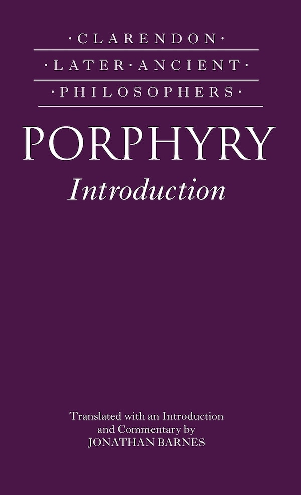 Porphyry's Introduction by Jonathan Barnes, Hardcover | Indigo Chapters