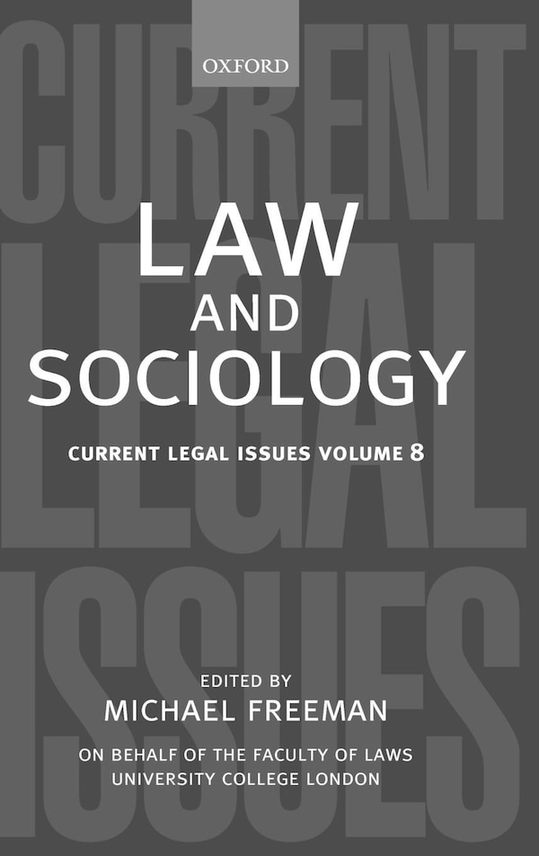 Law and Sociology by Michael Freeman, Hardcover | Indigo Chapters