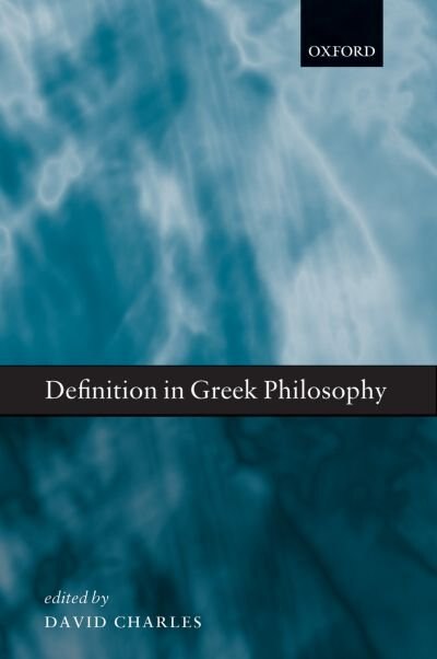 Definition in Greek Philosophy by David Charles, Hardcover | Indigo Chapters