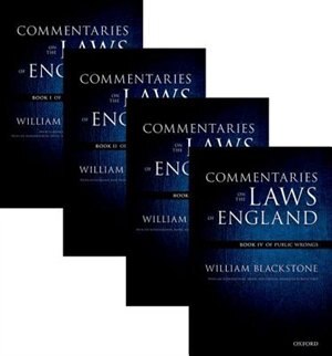 The Oxford Edition of Blackstone: Commentaries on the Laws of England by William Blackstone, Paperback | Indigo Chapters