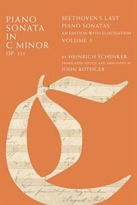 Piano Sonata in C Minor Op. 111 by Heinrich Schenker, Hardcover | Indigo Chapters