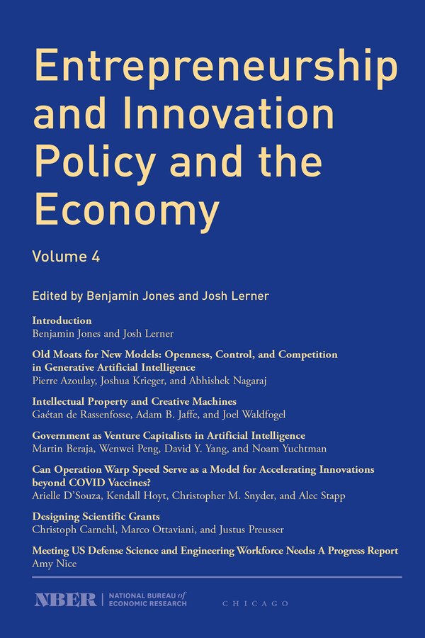 Entrepreneurship and Innovation Policy and the Economy by Josh Lerner, Paperback | Indigo Chapters