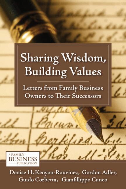 Sharing Wisdom Building Values by D. Kenyon-Rouvinez, Hardcover | Indigo Chapters