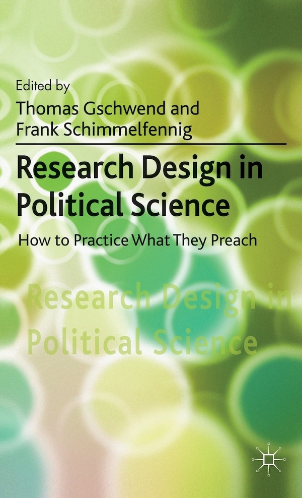 Research Design in Political Science by T. Gschwend, Paperback | Indigo Chapters